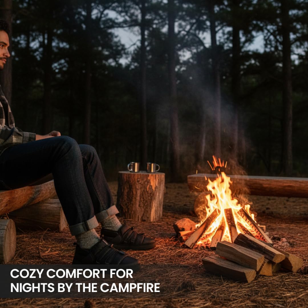 Northside Men's Rainier Mid Camp Slipper – Quilted Indoor Outdoor House Shoes with EVA Foam Insole, Plush Lining & High-Traction Sole, Water-Resistant Cozy Footwear - Image 3