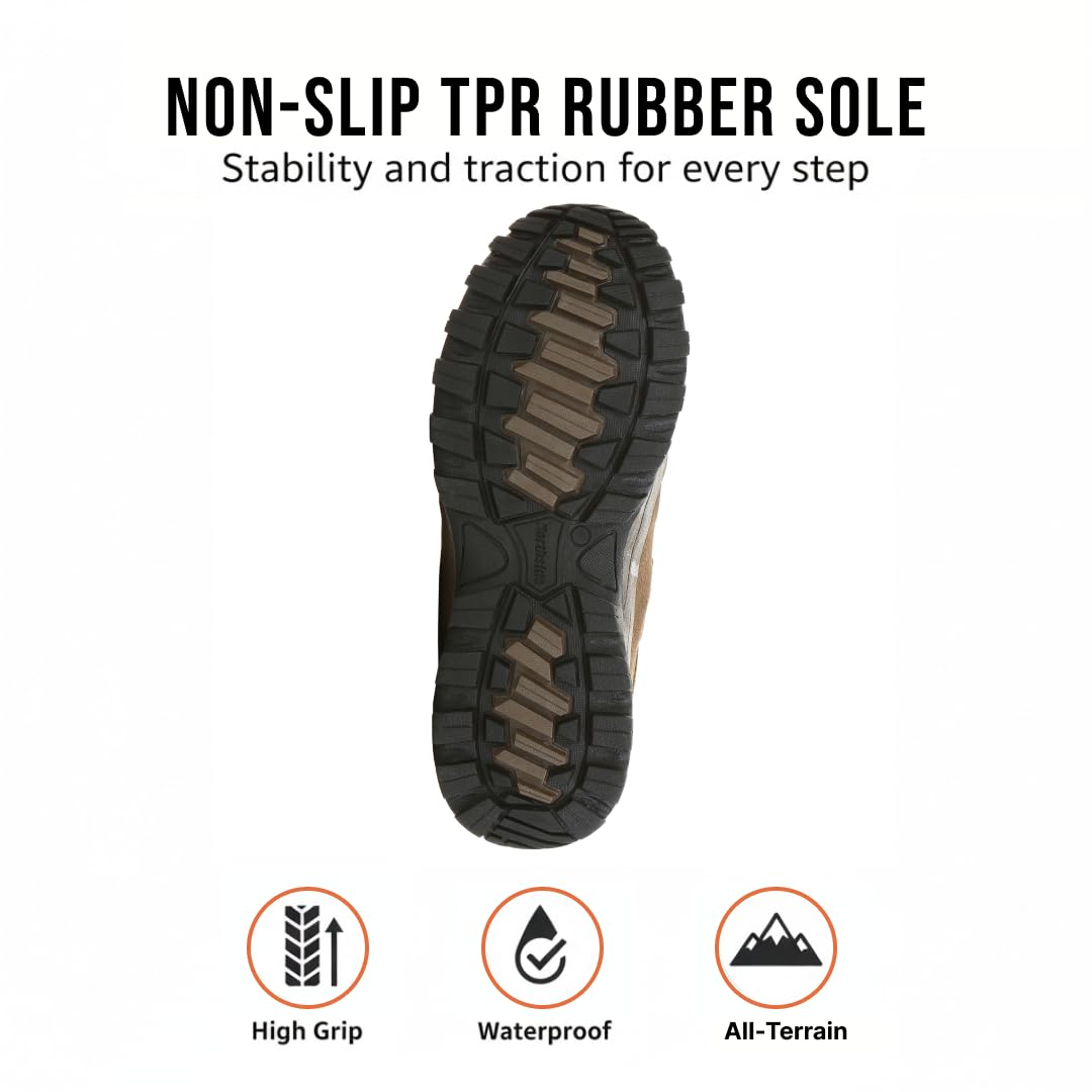 Northside Mens Snohomish Leather Waterproof Mid Hiking Boot - Image 4