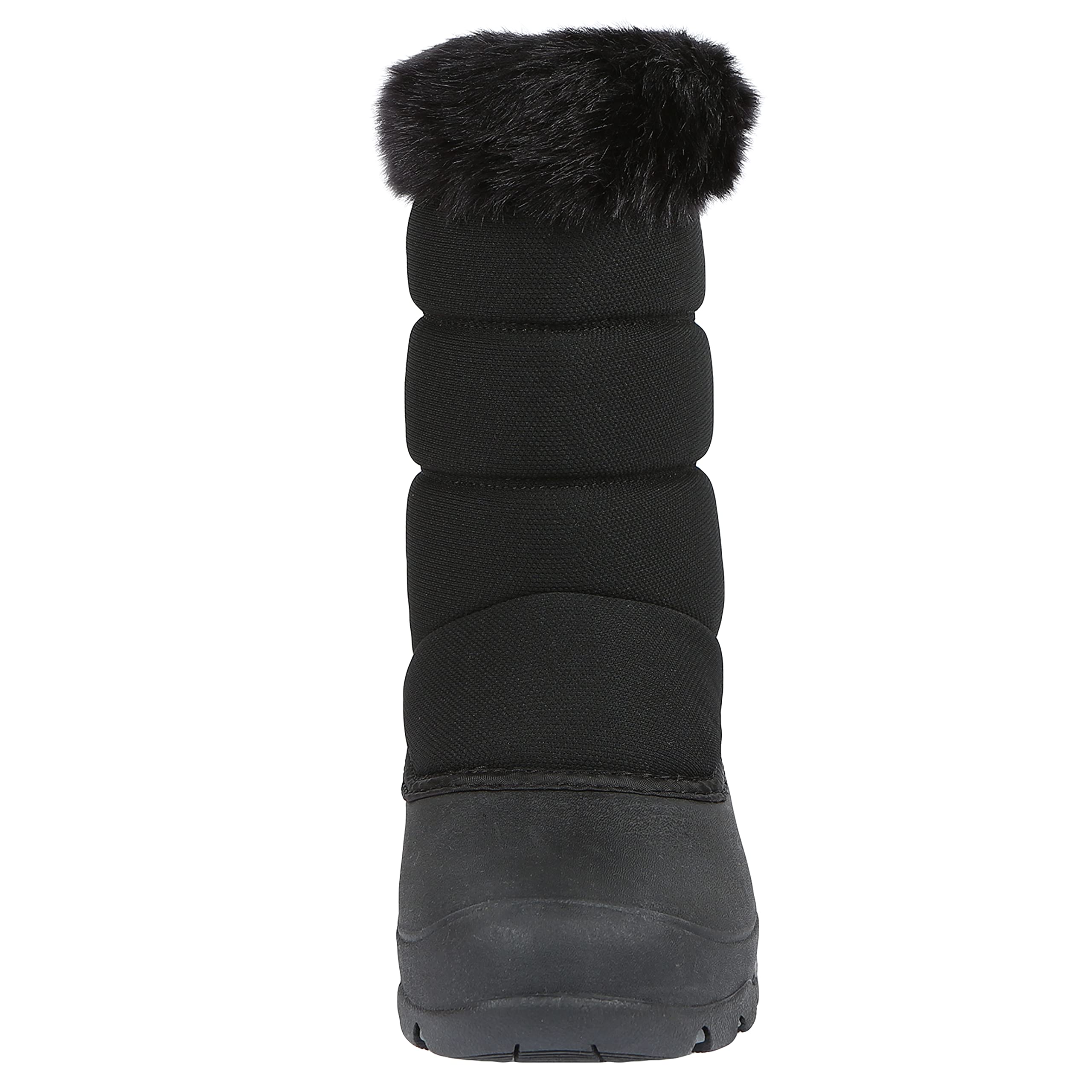 Northside Womens Ava Insulated Cold Weather Fashion Boots - Warm Nylon Upper with Gusseted Back Zipper Boot - Padded Faux Fur Collar and Durable Waterproof TPR Shell - Image 3